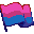 bi pride flag by Caz Wolf