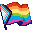 progress pride flag by Caz Wolf